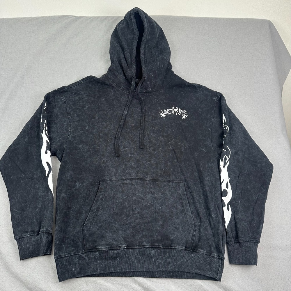 Ringspun tracksuit set Lounge Pants hoodie L Fleece flames tribal fleece Tall - Picture 3 of 16